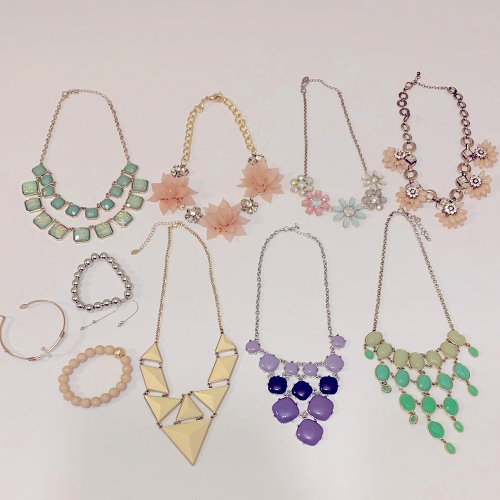 Lot of statement necklaces & bracelets